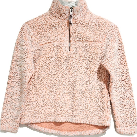 cuddly sherpa Other - Cuddly Sherpa Girl’s Sweatshirt Orange Sz. 10/12